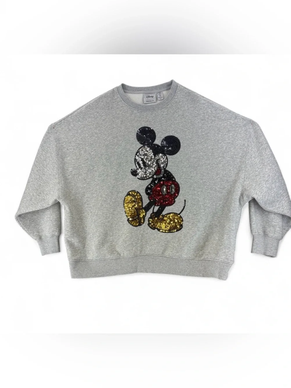 Disney x Forever 21 Mickey Mouse Sequin Pullover Sweatshirt Womens plus Size 0X